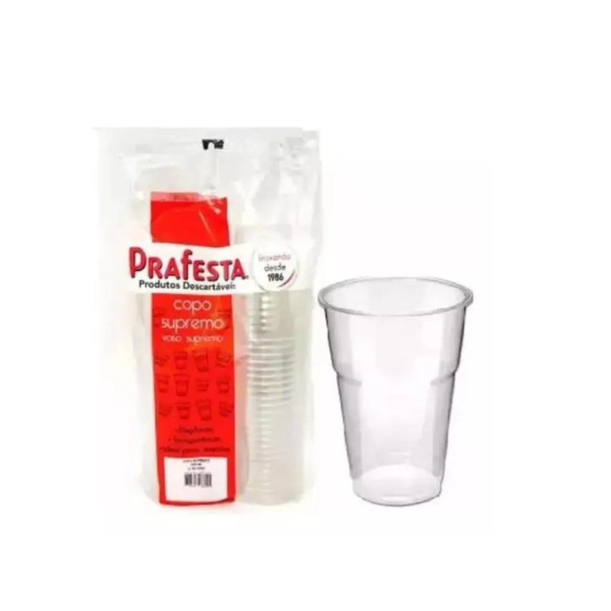 COPO PRAFESTA 200ML 50 UNIDADES