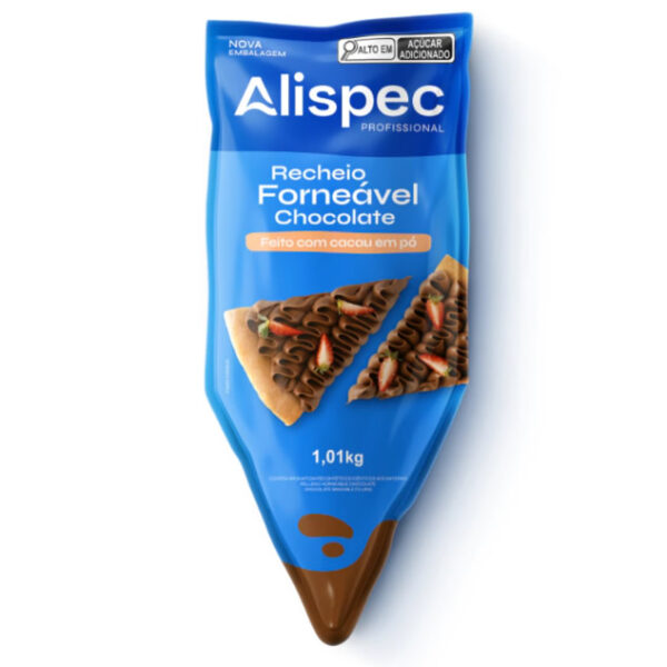 BISNAGA FORNEÁVEL CHOCOLATE FEITO COM CACAU ALISPEC 1kg