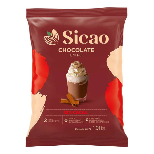 CHOCOLATE EM PÓ SICAO 33% 1kg