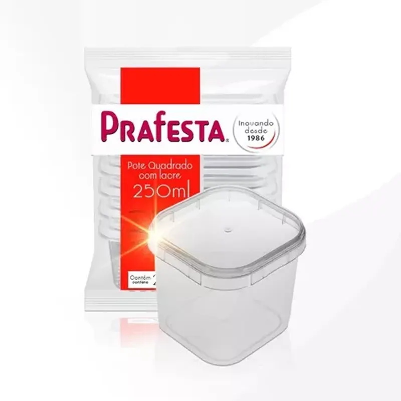 Pote c/ Lacre Quadrado 250ml