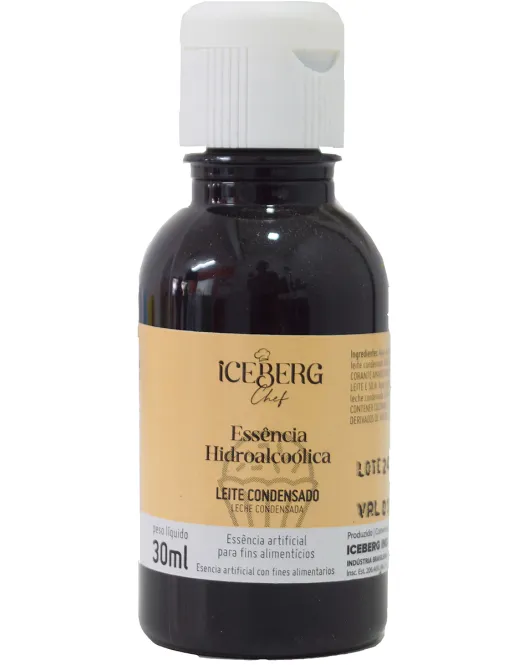 Aroma Artificial Essência Hidroalcoólica Leite Condensado (1 uni) 30 ml Iceberg Chef