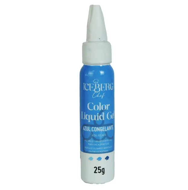 COLOR LIQUID GEL AZUL CONGELANTE ICEBERG 25G