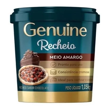 RECHEIO GENUÍNE MEIO AMARGO 1KG