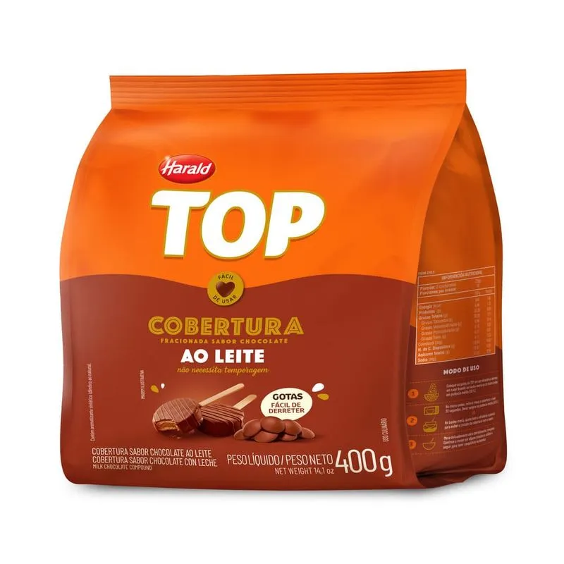 Top Cobertura Ao Leite 400g