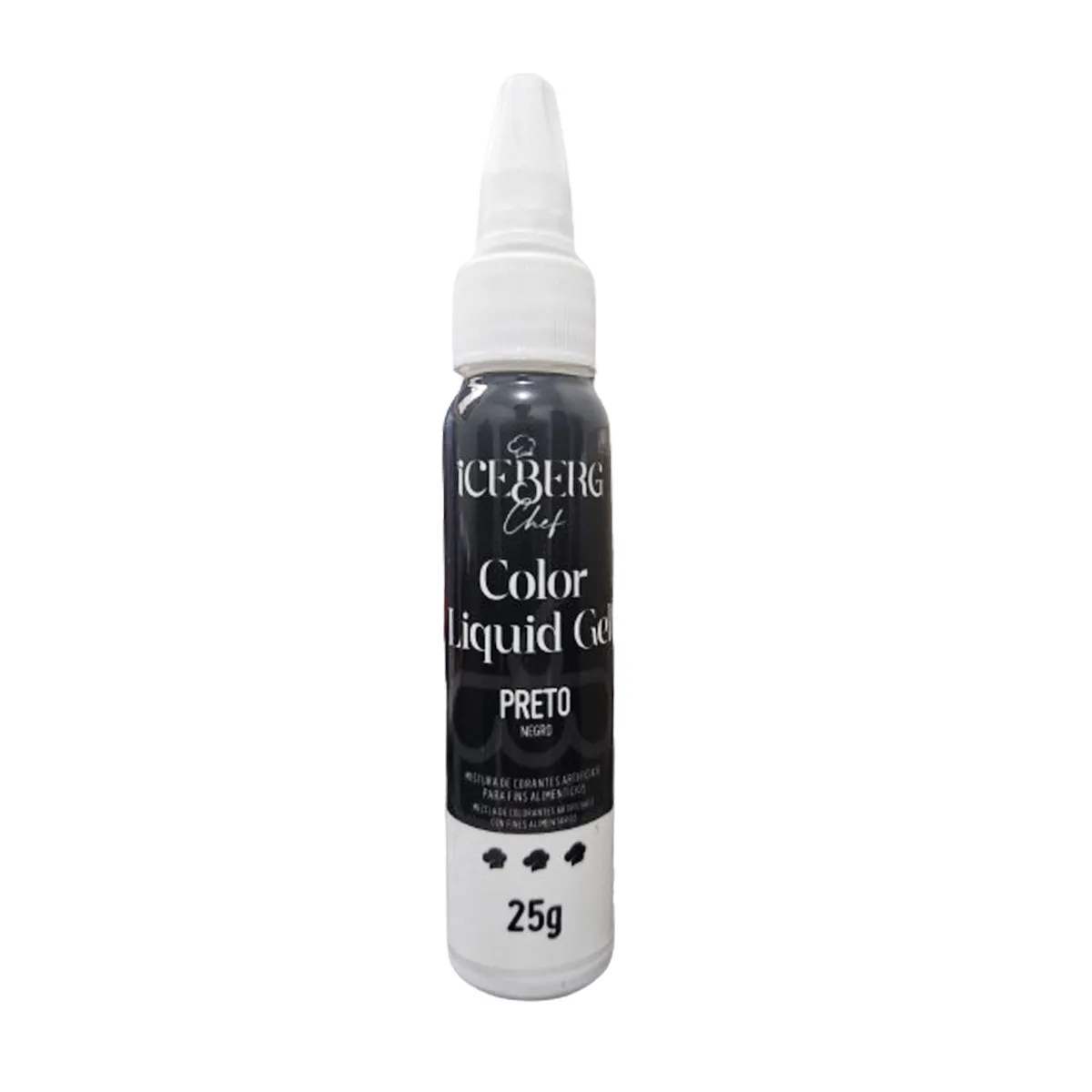 COLOR LIQUID GEL PRETO ICEBERG 25G