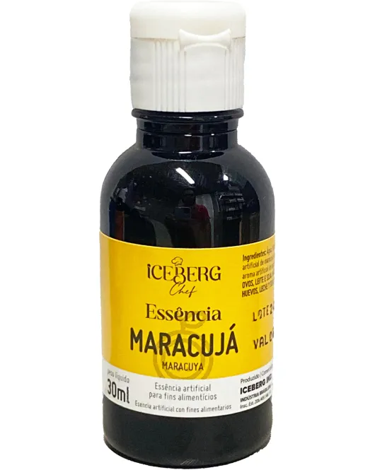 Aroma Artificial Essência Hidroalcoólica Maracujá (1 uni) 30 ml Iceberg Chef