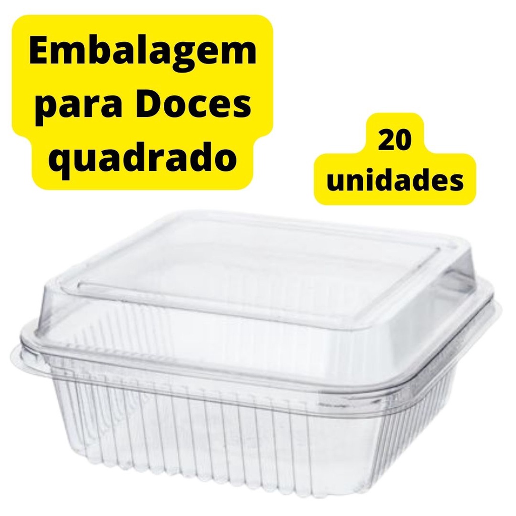EMBALAGEM Doce Quadrado 20 UN PRAFESTA