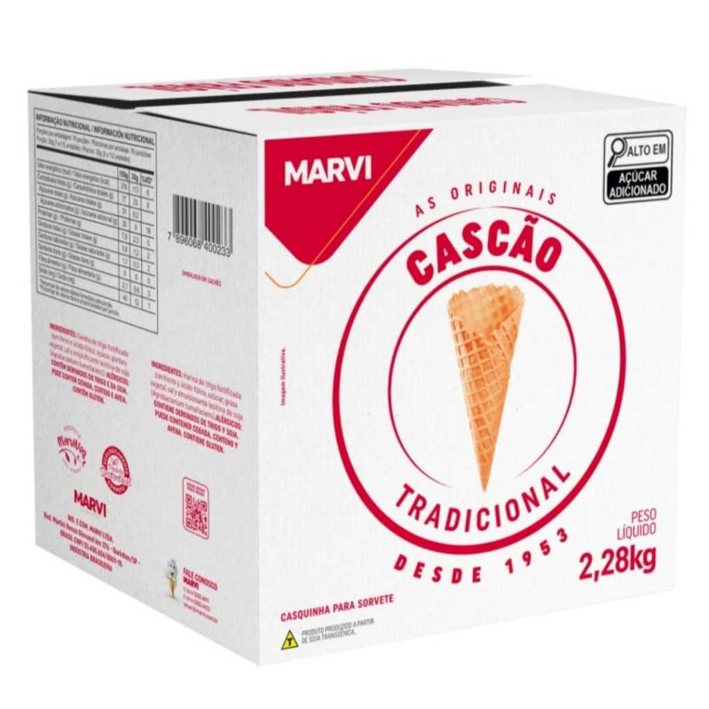CASCA CASCÃO MARVI CAIXA 120 UNIDADES