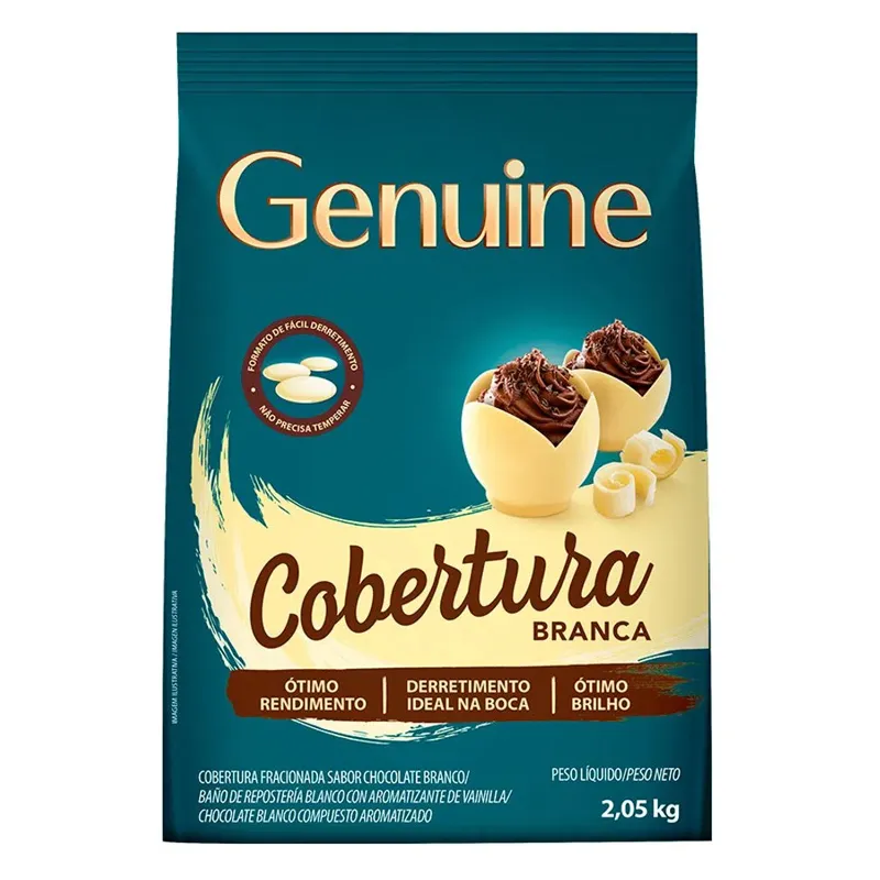 Genuíne COBERTURA Branco Gotas 2050kg