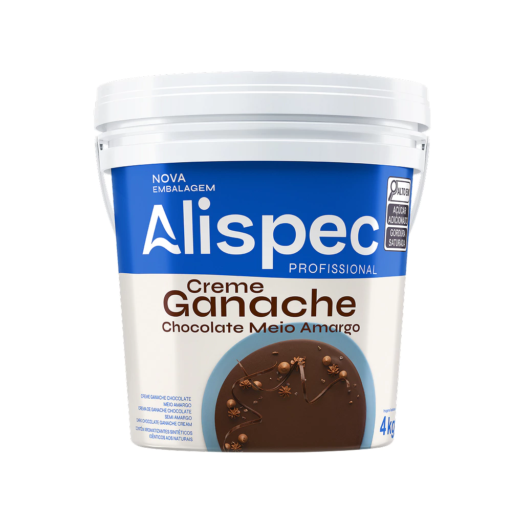 CREME GANACHE CHOCOLATE MEIO AMARGO ALISPEC 4kg