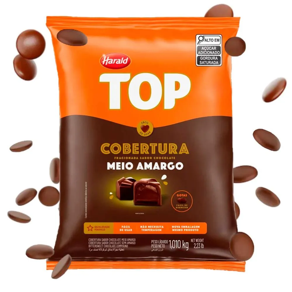 Top Cobertura Gotas Meio Amargo 1010kg I