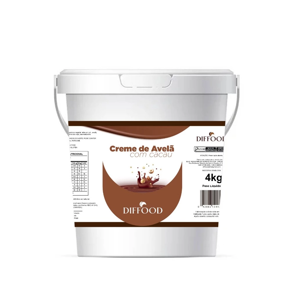 Creme Avelã com Cacau Diffood 4kg