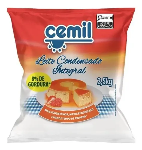 LEITE CONDENSADO BAG CEMIL 2,5KG