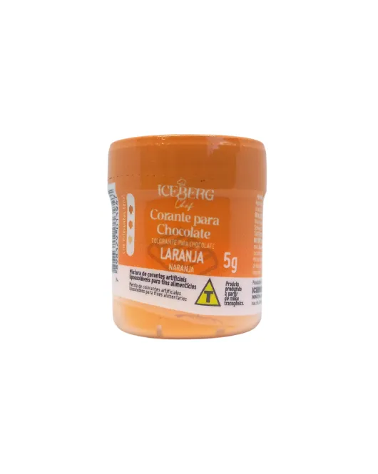 Corante Para Chocolate Lipossolúvel em Pó Salmão 5 gr Iceberg Chef