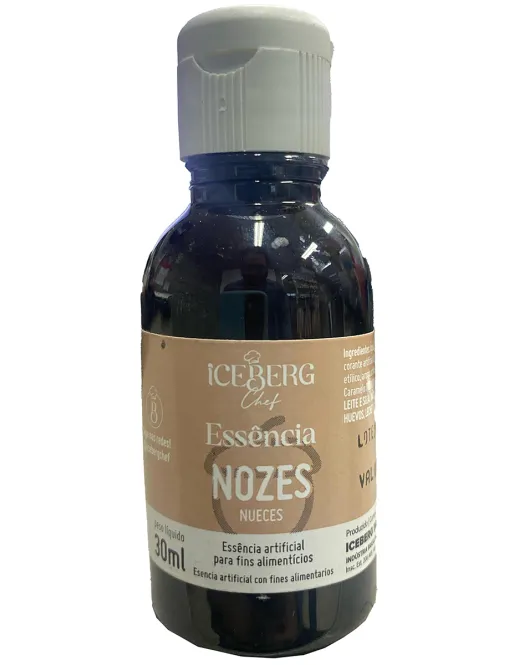 Aroma Artificial Essência Hidroalcoólica Nozes (1 uni) 30 ml Iceberg Chef