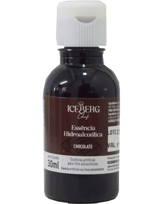 Aroma Artificial Essência Hidroalcoólica Chocolate (1 uni) 30 ml Iceberg Chef
