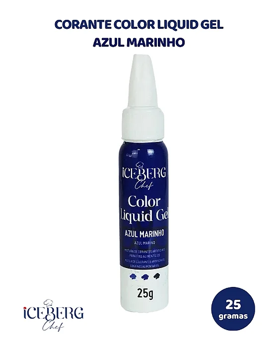 COLOR LIQUID GEL AZUL MARINHO ICEBERG 25G