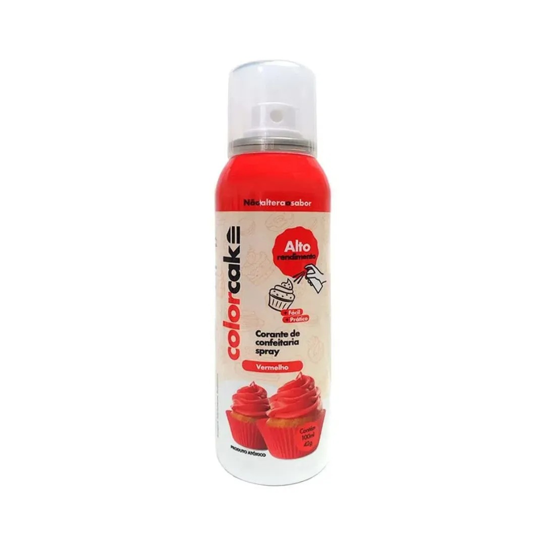 SPRAY CORANTE COLORCAKE VERMELHO 70ML