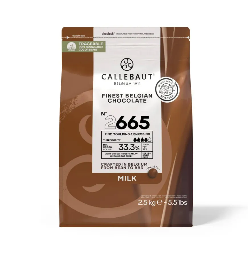 Callebaut 2665 Chocolate ao Leite 2,5kg