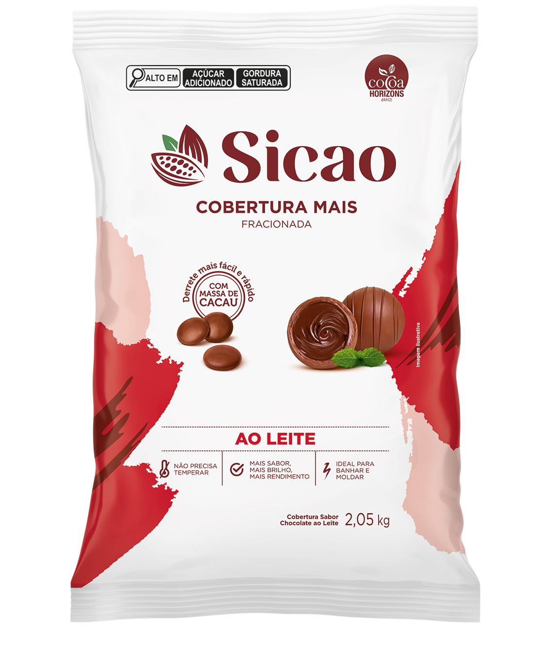Sicao Cobertura Mais Ao Leite 2kg