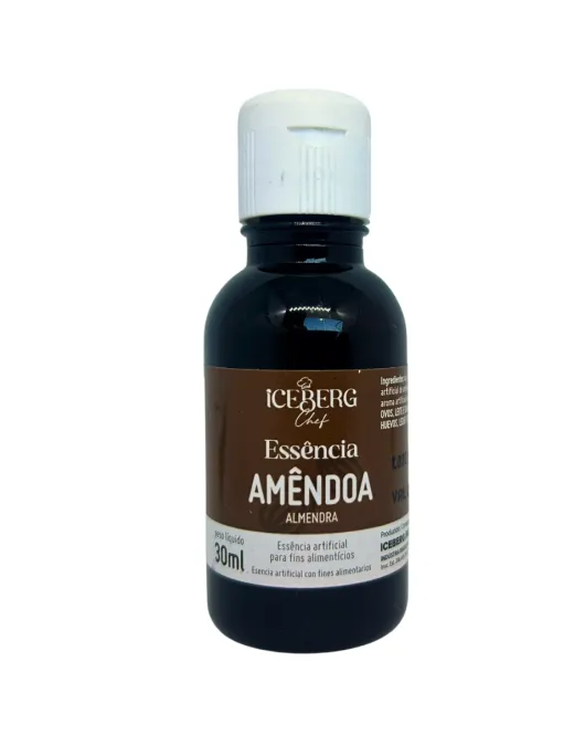 Aroma Artificial Essência Hidroalcoólica Amêndoa (1 uni) 30 ml Iceberg Chef
