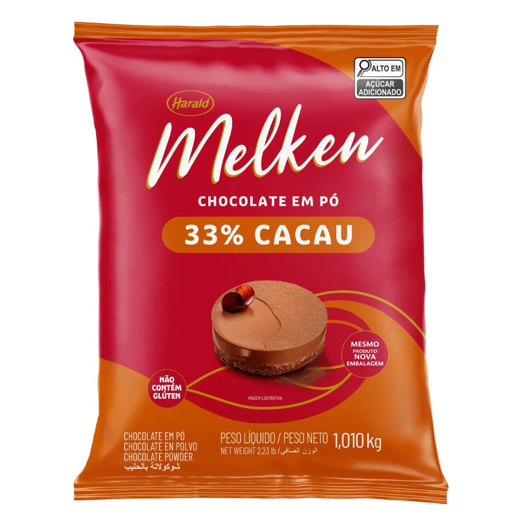 Chocolate em Pó Melken 33% 1kg