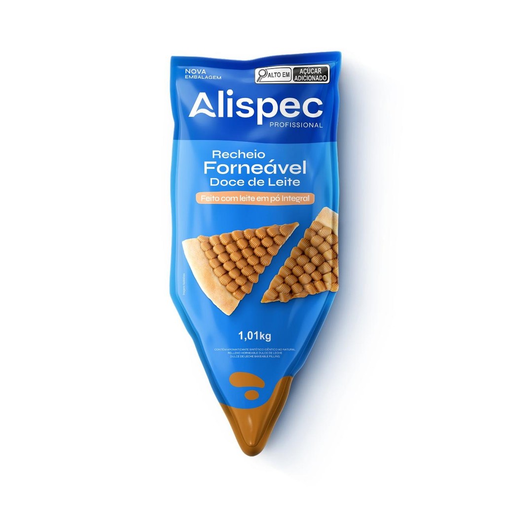 BISNAGA FORNEÁVEL DOCE DE LEITE ALISPEC 1kg