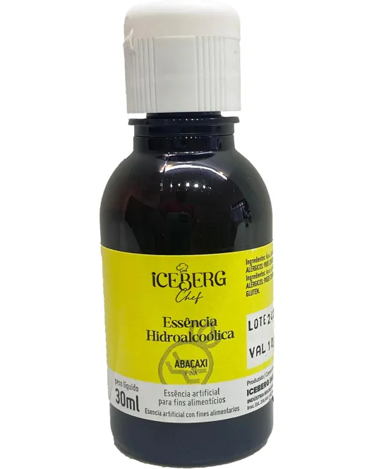 Aroma Artificial Essência Hidroalcoólica Abacaxi (1 uni) 30 ml Iceberg Chef