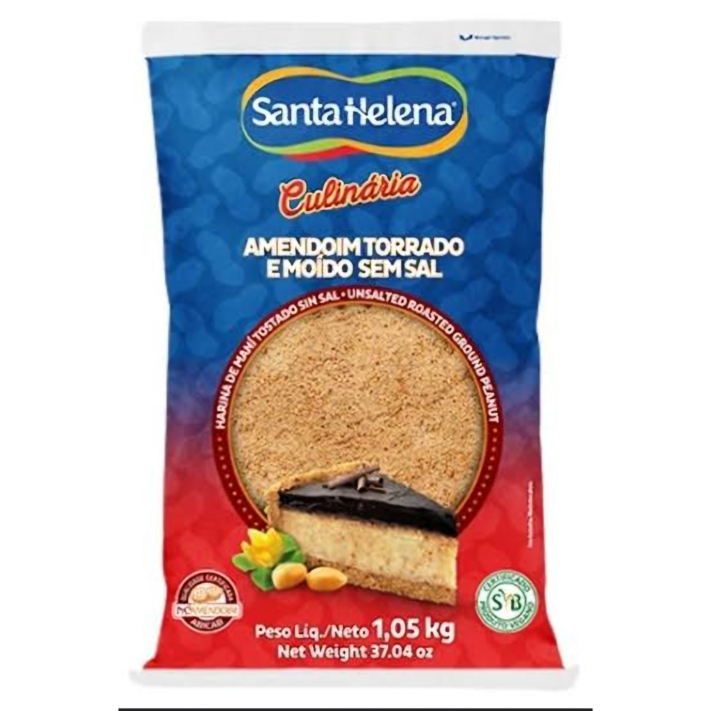 AMENDOIM TORRADO E MOÍDO 1KG