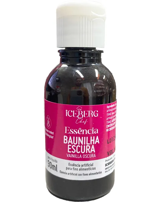 Aroma Artificial Essência Hidroalcoólica Baunilha (1 uni) 30 ml Iceberg Chef