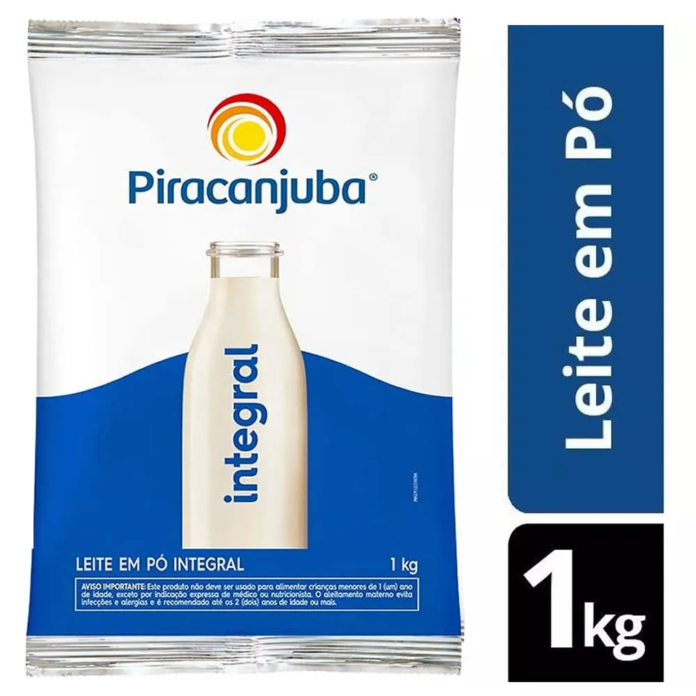 LEITE EM PÓ INTEGRAL PIRACANJUBA 1KG
