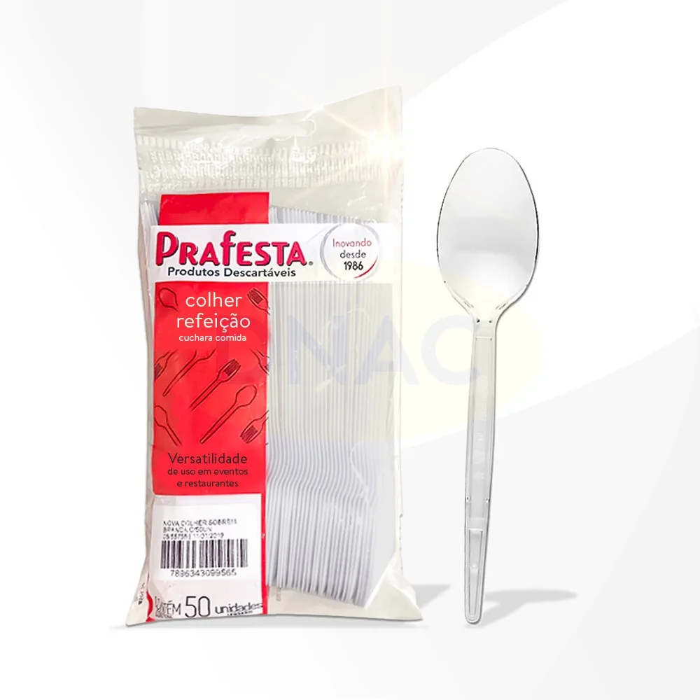 PACOTE COLHER 50 UNI PRAFESTA