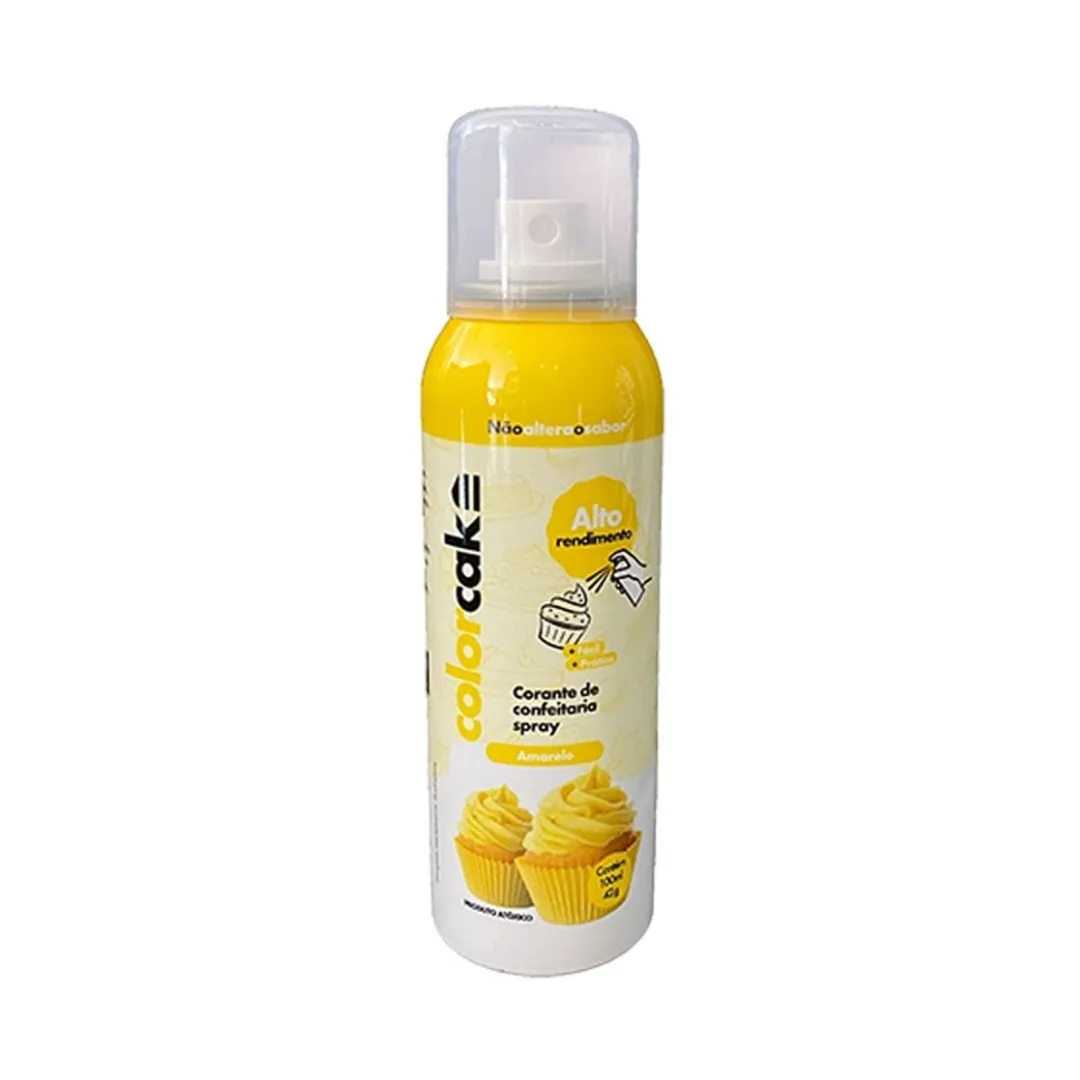 SPRAY CORANTE COLORCAKE AMARELO 70ml