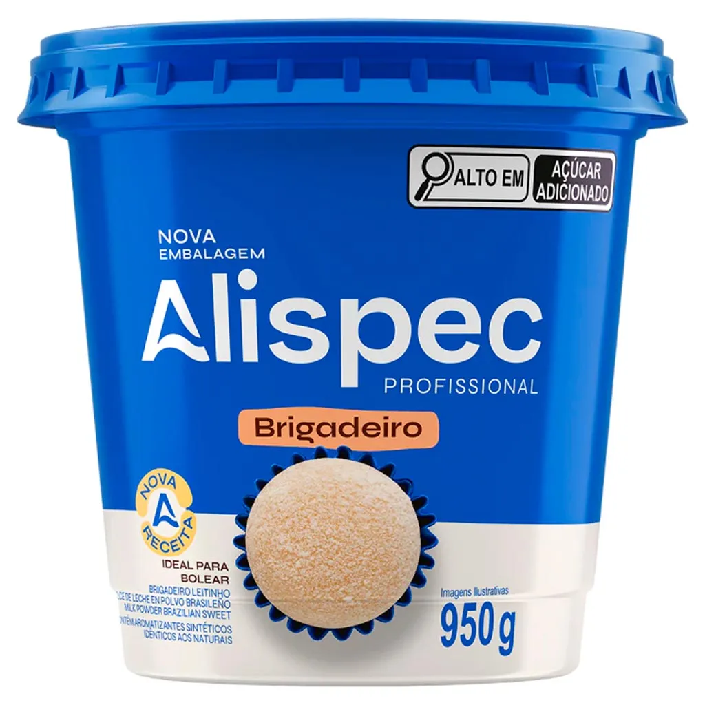 RECHEIO BRIGADEIRO BRANCO ALISPEC 950g